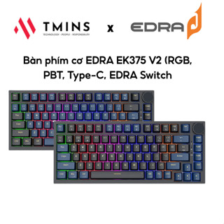  Bàn phím cơ EDRA EK375 V2 phiên bản nâng cấp - Hàng chính hãng 