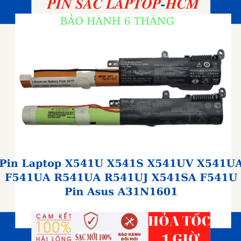Pin Asus A541S A541NA A541NC A541SA A541SC A541U A541UA A541UV, D541NA D541SC D541SA F541NC F541NA F