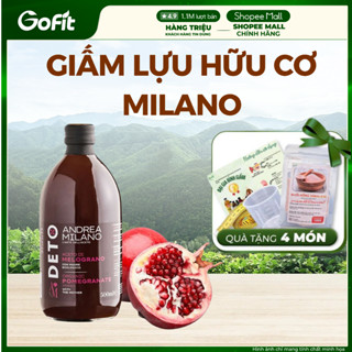 Giấm Lựu Milano Detox Hữu Cơ Có Giấm Cái 500ml – Sản Phẩm Hữu Cơ, Tốt Cho Sức Khỏe | Gofit Mart