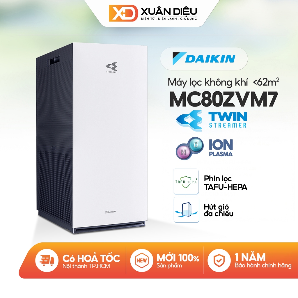 Máy Lọc Không Khí DAIKIN MC80ZVM7 - 41m2 - Điều Khiển Kpp - Twin Streamer