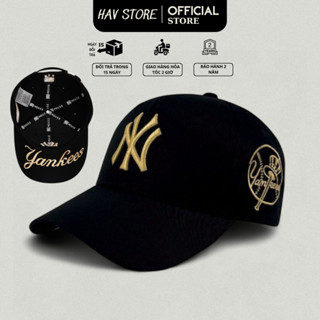 Nón lưỡi trai NY cao cấp thêu logo 3D phần dưới lòng mũ, Mũ lưỡi trai Yankees cao cấp hàng xuất dư Unisex