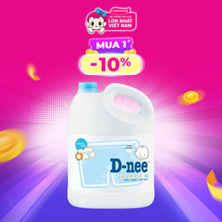 Nước giặt quần áo em bé D-nee Xanh - Lovely Sky 3L/2.8
