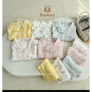 [Xả hàng] Pizama bé trai bé gái thu đông đũi xốp cho bé 8-30kg, thời trang bé trai, bé gái