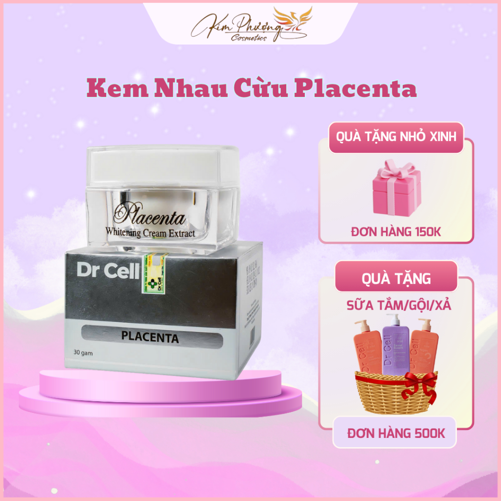 Kem Nhau Cừu Placenta Dr Cell 30g dưỡng trắng dành cho da tuổi teen