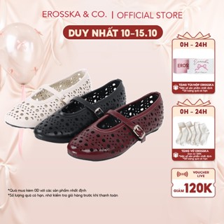 Erosska - Giày búp bê nữ lưới quai ngang kiểu dáng đơn giản cao 2cm - EL065