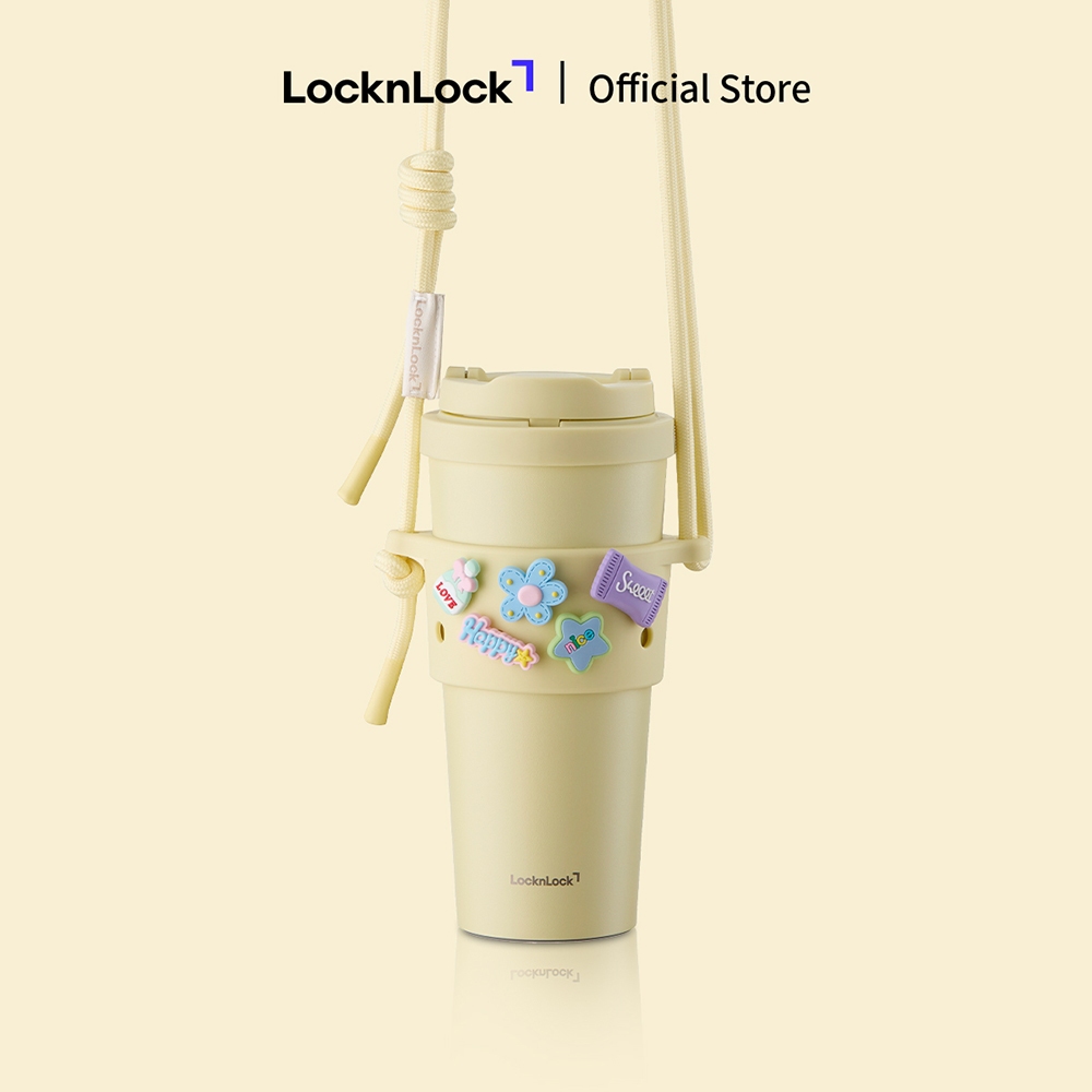 Combo Ly giữ nhiệt & Quai đeo silicone LocknLock HNT0000001 Energetic Tumbler x TLL076 Silicone Sleeve set | BigBuy360 - bigbuy360.vn