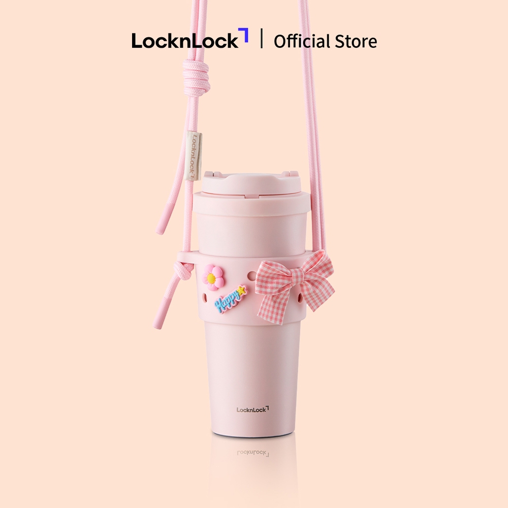 Combo Ly giữ nhiệt & Quai đeo silicone LocknLock HNT0000001 Energetic Tumbler x TLL076 Silicone Sleeve set | BigBuy360 - bigbuy360.vn