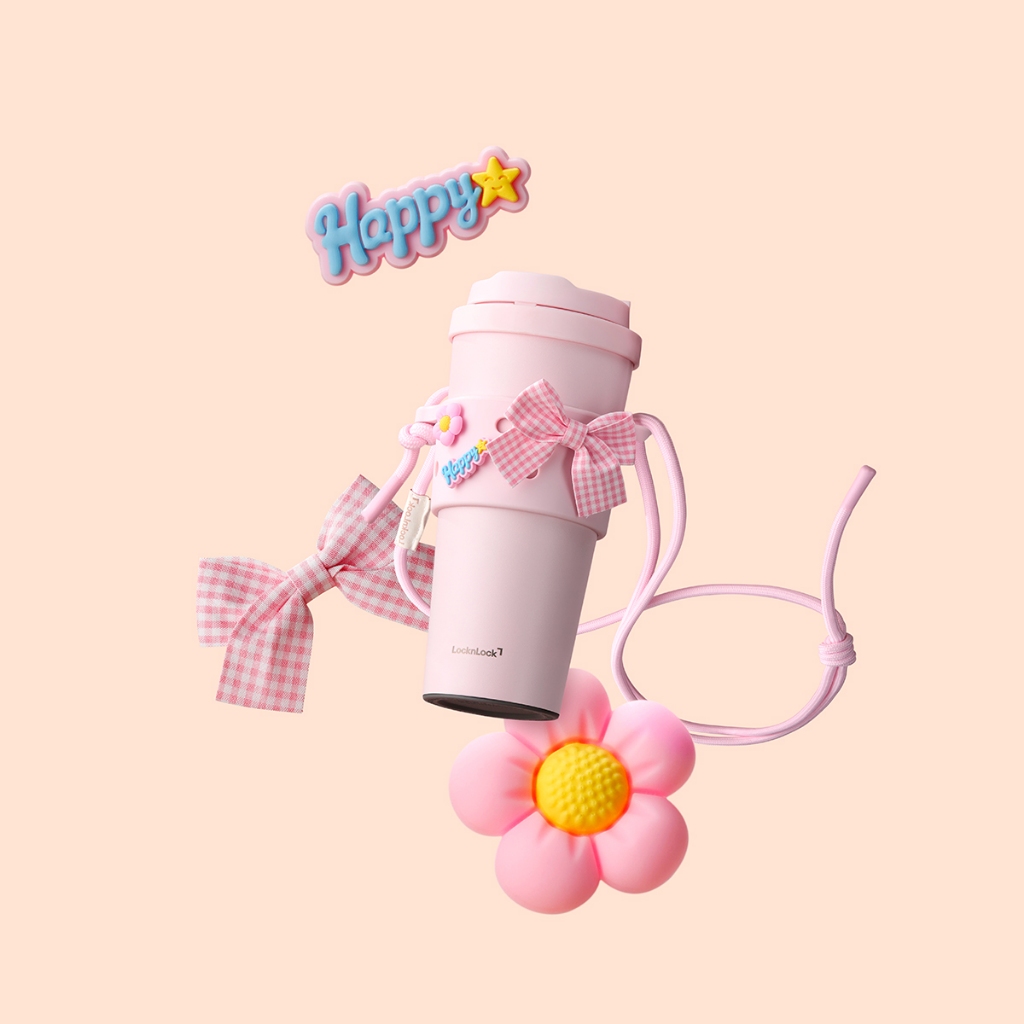 Combo Ly giữ nhiệt & Quai đeo silicone LocknLock HNT0000001 Energetic Tumbler x TLL076 Silicone Sleeve set | BigBuy360 - bigbuy360.vn