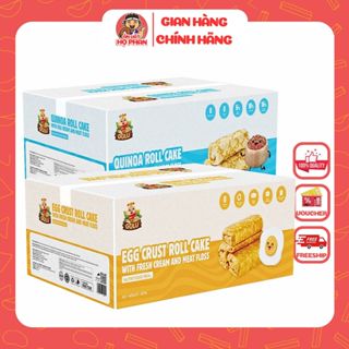 Bánh Trứng Cuộn Chà Bông, Bánh Diêm Mạch của Gulu Foods - Ăn Vặt Họ Phan