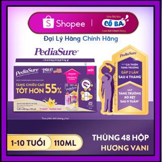   110ml  Sữa nước Pediasure 110ml Hương vani cho bé 1-10 tuổi tăng chiều cao cân nặng sức đề kháng 