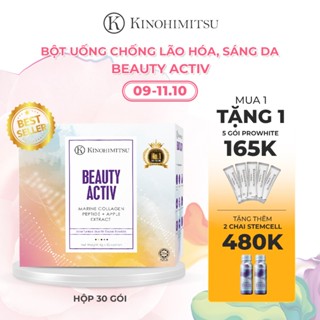 [DATE T5/26] Bột uống cao cấp Beauty Activ Kinohimitsu chống lão hóa, giúp sáng và đều màu da 5g x 30 gói
