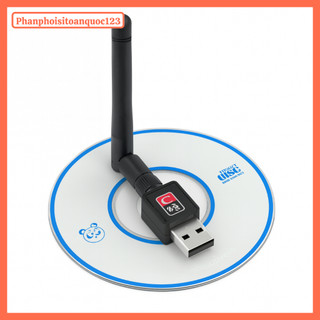 USB Wifi Có Anten 150bps Chuẩn 802.11b/g/n – Bộ Thu Sóng Wi-Fi 2.4GHz Cho Máy Tính, PC, Laptop