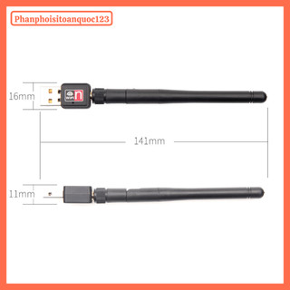 USB Wifi Có Anten 150bps Chuẩn 802.11b/g/n – Bộ Thu Sóng Wi-Fi 2.4GHz Cho Máy Tính, PC, Laptop