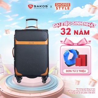 Vali Kéo Vải Doanh Nhân SAKOS LAVISTA - Size M (24inch)/ Ký Gửi (Trung) - Khóa TSA - Chống Thấm, Trượt Nước