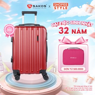 Vali Kéo Nhựa Du Lịch STARGO LUCID - Size S/M (20inch/ 24inch) - Xách tay/ Ký Gửi - Khóa Số - Nhựa PC + ABS