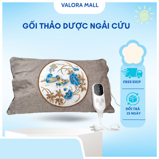  Gối Ngải Cứu Thảo Dược Mới - Chườm Nóng Giảm Đau Mỏi Cổ Vai Gáy Thư Giãn Giúp Giấc Ngủ Sâu 