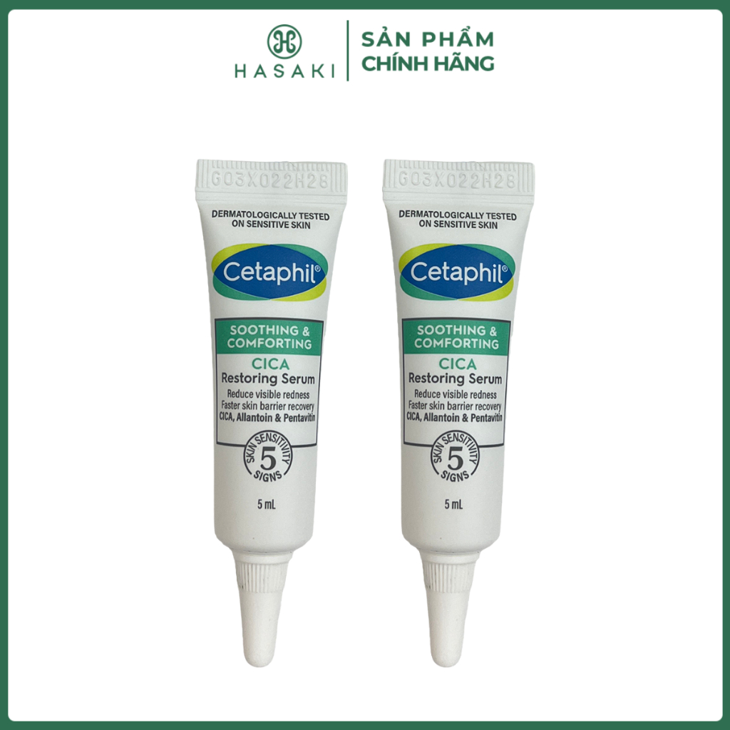 [QUÀ TẶNG KHÔNG BÁN] Combo 2 Serum Cetaphil Làm Dịu & Phục Hồi 5ml Hasaki Sản Phẩm Chính Hãng