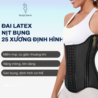  Đai Latex Nịt Bụng 25 Xương Định Hình Eo Thon Giảm Mỡ Bụng LT002 