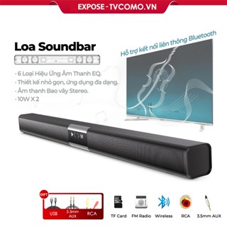 Loa Bluetooth TV Speaker 80cm Soundbar - Kết Nối Bluetooth/TF Card/USB/SD/AUX | Âm Bass Sóng Trầm, Tích Hợp 5 Cổng