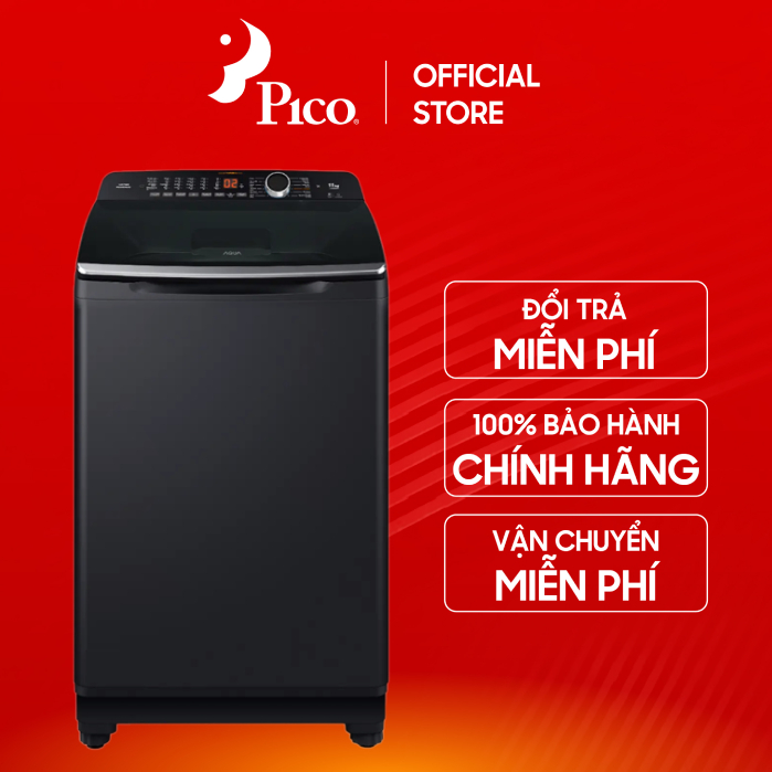 [CHỈ GIAO HCM] Máy giặt lồng đứng AQUA 12 kg AQW-FR120HTBK màu đen
