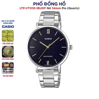 Đồng hồ nữ dây kim loại casio anh khuê ltp-vt01d-1budf chính hãng