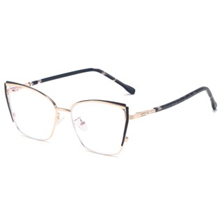 VIENDO Kính Cận Có Độ Gọng Kính Mắt Mắt Mèo Kim Loại Chống Ánh Sáng Xanh Đổi Màu Khi Ra Nắng