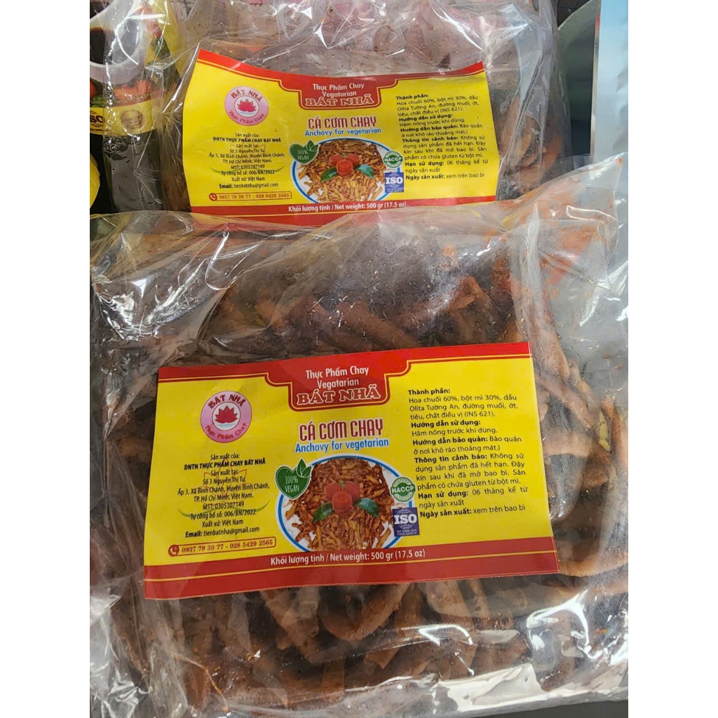 Cá cơm chay Bát Nhã - Không hàn the, đạt tiêu chuẩn HACCP