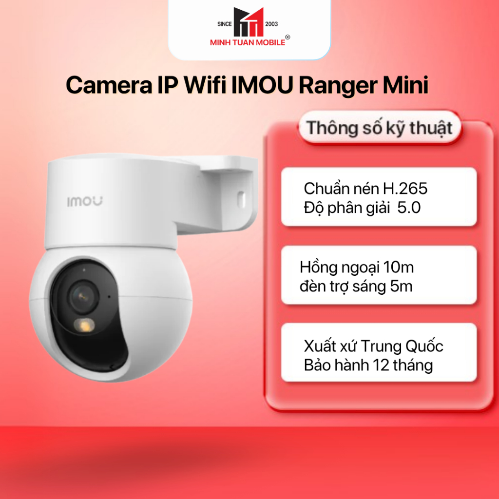 Camera IP Wifi IMOU Ranger Mini IPC-K2MP-5H1WE