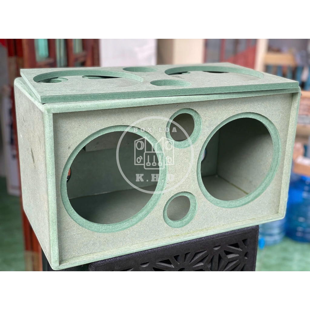 Vỏ thùng thô bass đôi 20 - Mạch K10-K18