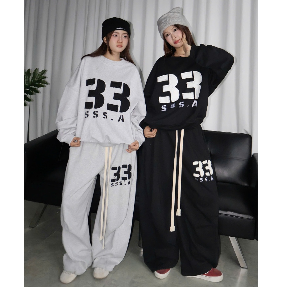 [BST THU ĐÔNG] SET BỘ NỈ CHÂN CUA PREMIUM KHÔNG XÙ LÔNG THÊU ĐẮP VẢI 33 ÁO KHOÁC ZIP SWEATER BIGSIZE| SSSTORE.AESTHETIC | BigBuy360 - bigbuy360.vn