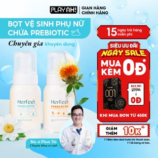 Bọt Dung Dịch Vệ Sinh Nữ PlayAh! Her Feel Prebiotic - Dòng Sensitive Dưỡng Ẩm Chuyên Sâu/Rose Sạch Thơm Toàn Diện 150ml