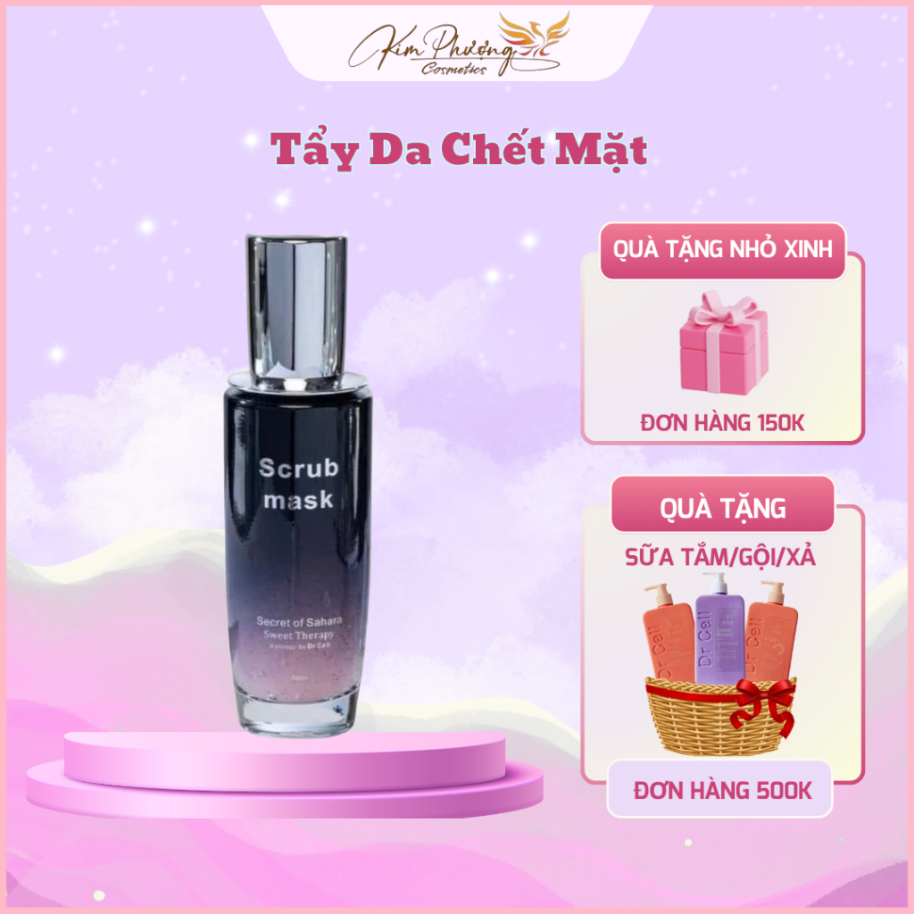Tẩy Da Chết Scrub mask DR CELL 100ml loại bỏ da chết cho da sáng mịn