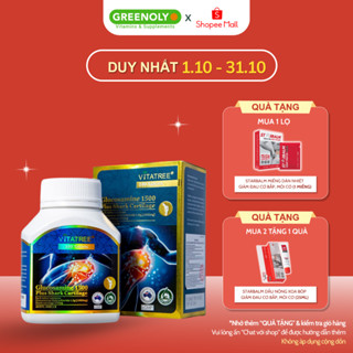 Viên Uống Hỗ Trợ Xương Khớp Glucosamine, Sụn Cá Mập Vitatree Glucosamine 1500 Plus Shark Caetilage