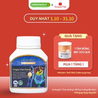Viên Uống Hỗ Trợ Thải Độc Mỡ Nội Tạng Vitatree Organ Fat Detox 60 Viên nhập khẩu chính hãng Úc