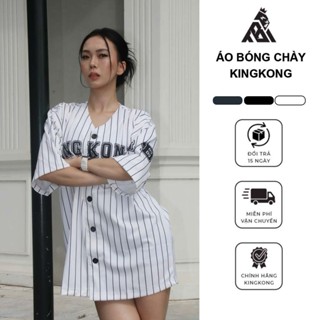 Áo Sơ Mi KingKong Bóng Chày Kẻ Sọc Số 79 Thể Thao - Local Brand TB KINGKONG SPORT WEAR