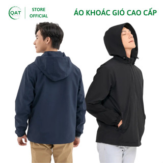  Áo khoác gió nam trung niên 2 lớp chất cao cấp cản gió trượt nước tay bo dáng suông lót áo trico cotton thoáng 