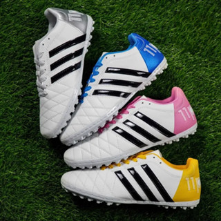  Giày đá bóng 3 sọc da nhăn Toni Kroos 11 Pro chính hãng Wika CT3 cao cấp màu xanh nam nữ khâu đế đinh TF thi đấu đẹ 