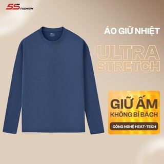   MUA COMBO 2 GIÁ CỰC HỜI  Áo Giữ Nhiệt Nam 5S FASHION HEAT-TECH Ultra Stretch Cổ Tròn Lót Bông Cực Ấm  01-AGN25002  