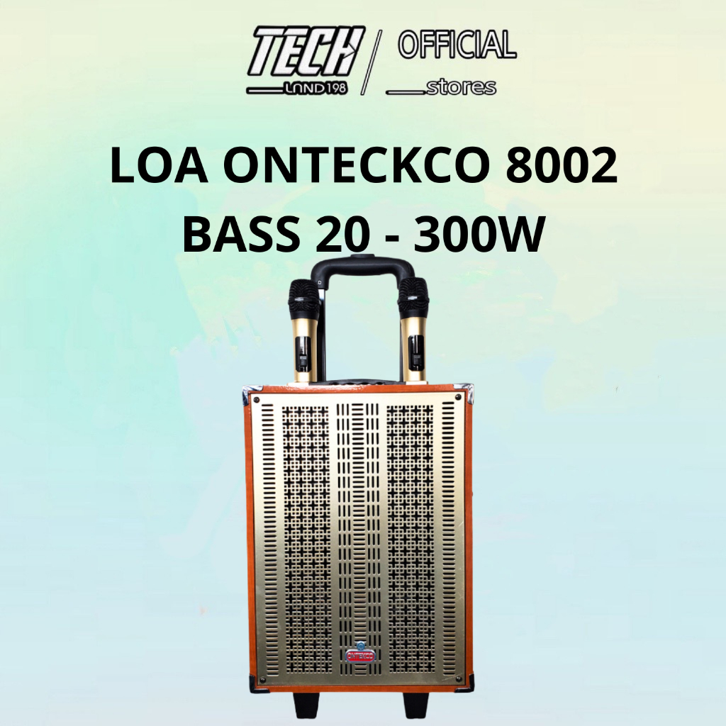 Loa Kéo bluetooth  Ontekco 8002 và 8001 và DB 9080 mini di động chính hãng  kèm 2 micro