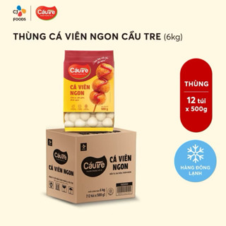  Thùng 12 gói Cá viên Ngon Cầu Tre 500g 