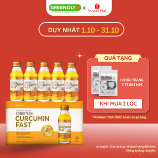 Nước Nghệ Nano Kolmar Curcumin Fast Nano Tăng Cường Hỗ Trợ Dạ Dày 100ml - 10 Chai