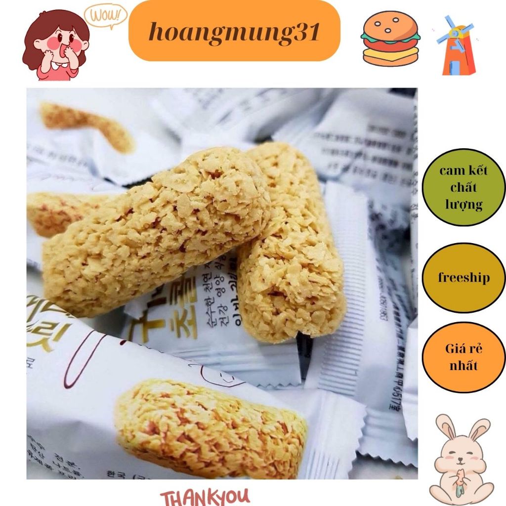 BÁNH XỐP YẾN MẠCH SOCOLA HÀN QUỐC TÚI 400GR