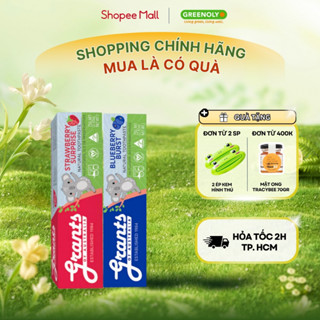 Kem Đánh Răng Vị Dâu Dành Cho Trẻ Em Grants Of Australia Ngăn Ngừa Mảng Bám, Bổ Sung Canxi Khoáng Chất 75g