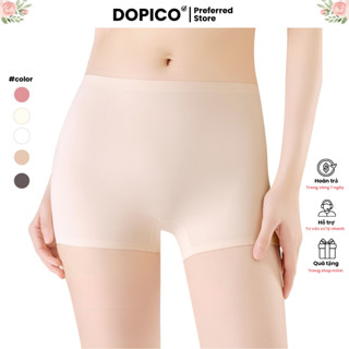 Quần mặc trong váy đúc su thun lạnh mềm mại thoáng mát Quần lót đùi nữ bảo hộ chống lộ DOPICO V8205