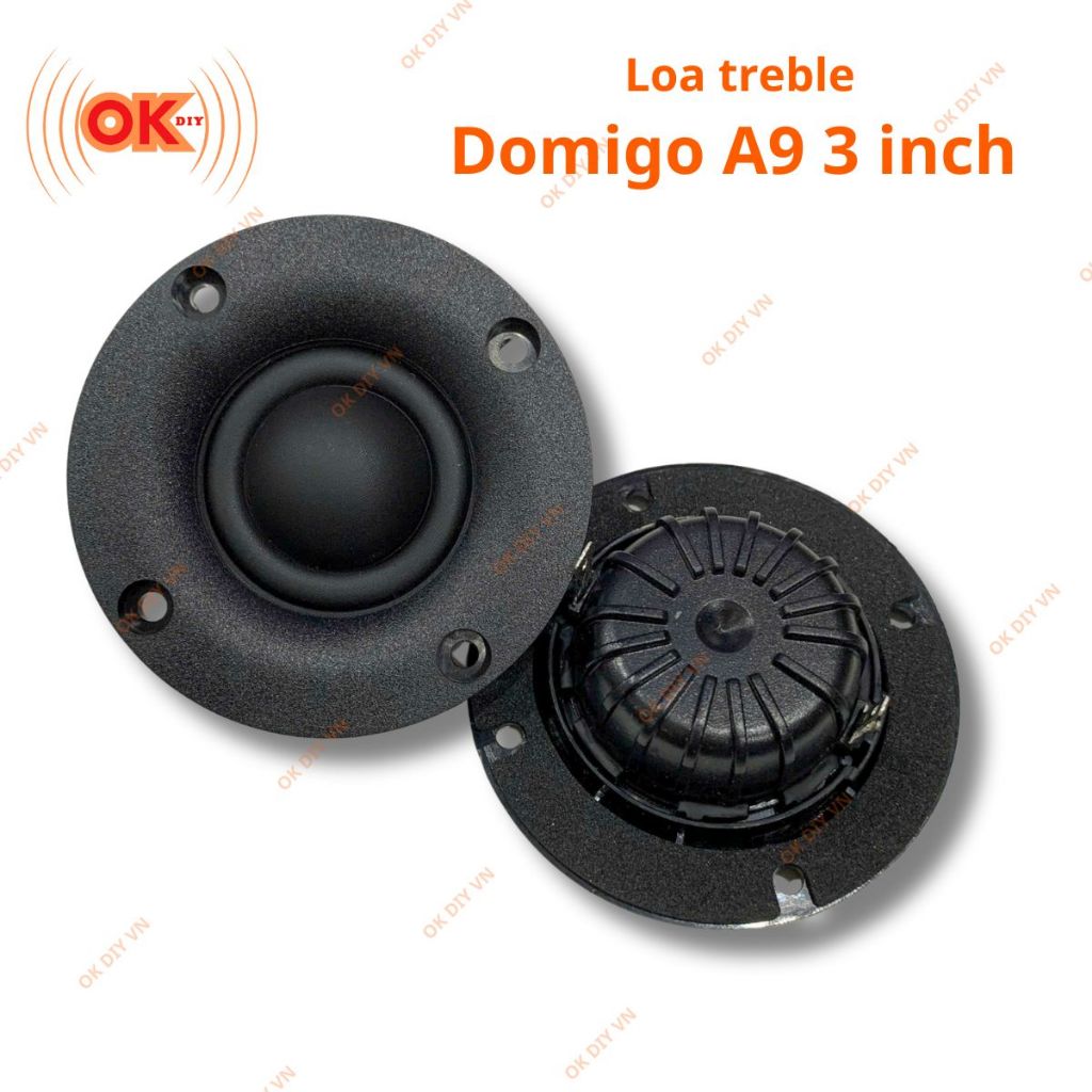 Loa treble Domigo A9 3inch màng lụa, từ neo, 4ohm 30-80W cao cấp (giá 1 cái)