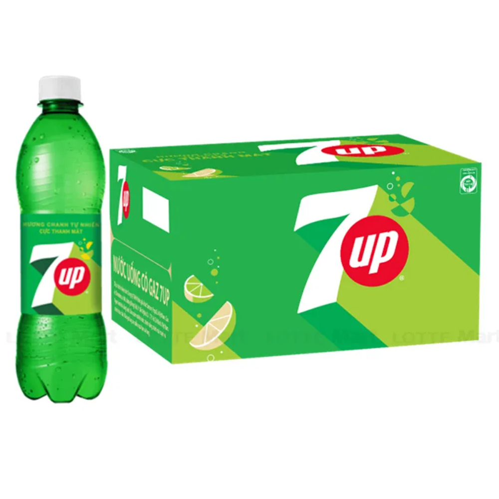 Thùng 24 chai nước ngọt 7Up 390ml (HT)