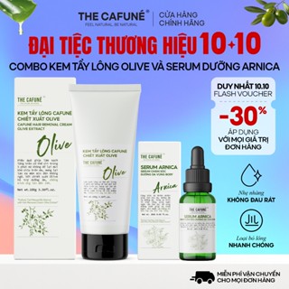 Combo Kem Tẩy Lông Olive Và Serum Dưỡng Cafuné Triệt Lông Vùng Kín, Bikini, Chân, Tay, Nách 100ml