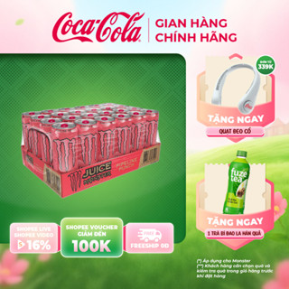 Lốc 24 Lon Nước Giải Khát Tăng Lực Monster Pipeline Punch 355ml/Lon Coca-Cola Official Store Sale 15.10_SP