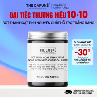 Bột Than Tre Hoạt Tính Trắng Răng Cafuné - Loại Bỏ Mảng Bám, Tẩy Vết Ố Vàng Cho Răng Hiệu Quả 120g