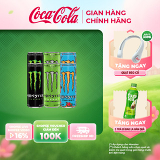 Hộp 6 Lon Nước Tăng Lực Giải Khát Monster Mix 3 vị Monster Energy, Ultra Paradise, Mango Loco 355ml Sale 15.10_SP